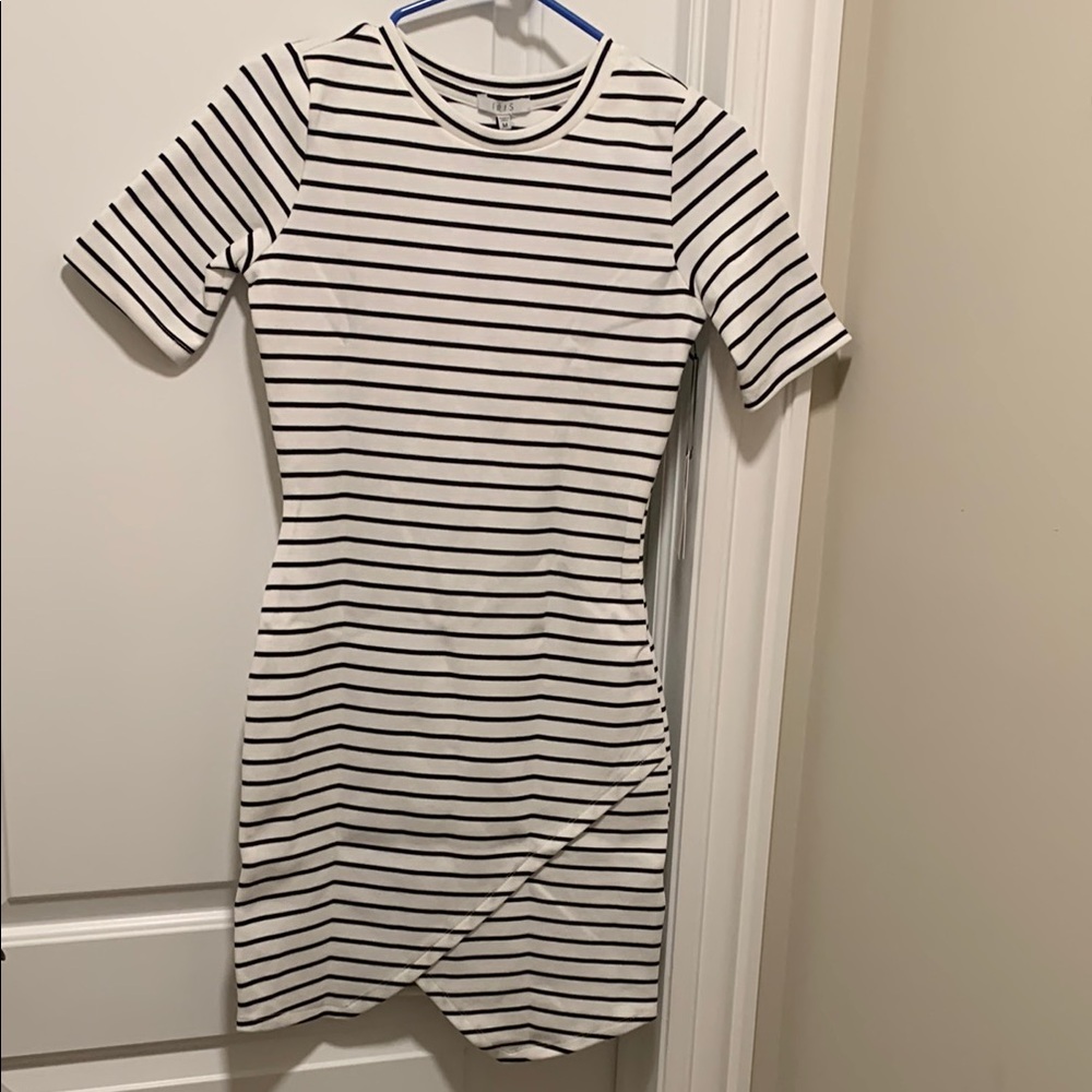 Striped Black and White Dress